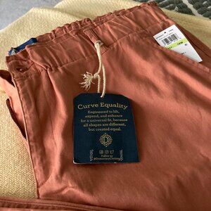 NEW SIZE 18 W - WOMENS DEMOCRACY 'AB' SOLUTION SKYRISE BARREL LEG PANTS